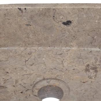 Waschbecken Grau 30x30x13 cm Marmor
