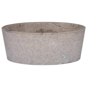 ARDEBO.de - Waschbecken Grau Ø40x15 cm Marmor