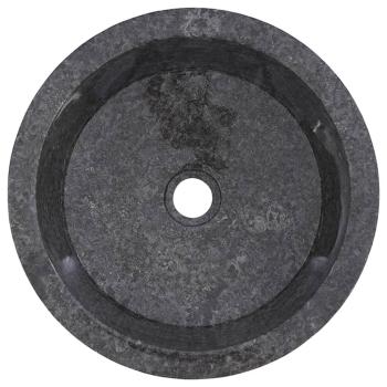 Waschbecken Grau Ø40x15 cm Marmor