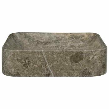 Waschbecken Grau 40x40x10 cm Marmor