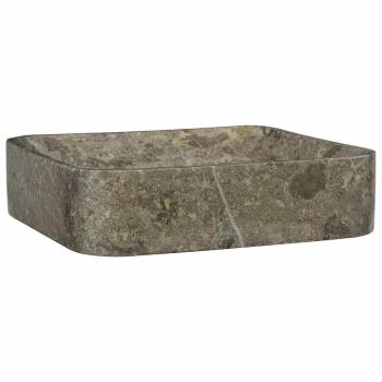 Waschbecken Grau 40x40x10 cm Marmor