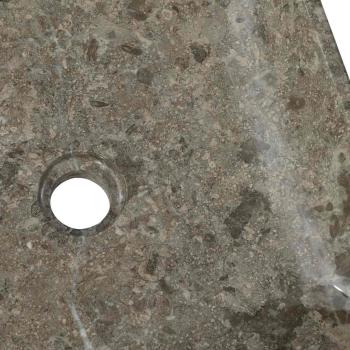 Waschbecken Grau 40x40x10 cm Marmor