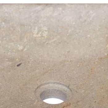 Waschbecken Grau 40x40x10 cm Marmor