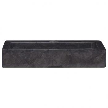 Wandwaschbecken Schwarz 38x24x6,5 cm Marmor