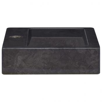 Wandwaschbecken Schwarz 38x24x6,5 cm Marmor