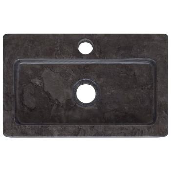 Wandwaschbecken Schwarz 38x24x6,5 cm Marmor