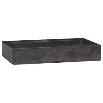 Wandwaschbecken Schwarz 38x24x6,5 cm Marmor