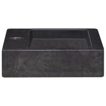 Wandwaschbecken Schwarz 38x24x6,5 cm Marmor