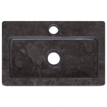 Wandwaschbecken Schwarz 38x24x6,5 cm Marmor