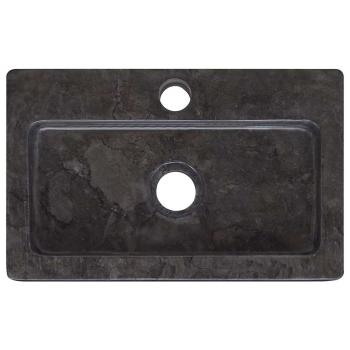 Wandwaschbecken Schwarz 38x24x6,5 cm Marmor