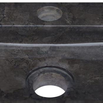 Wandwaschbecken Schwarz 38x24x6,5 cm Marmor