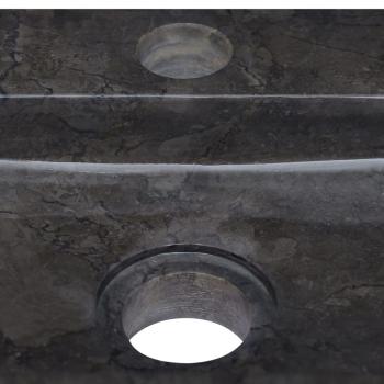 Wandwaschbecken Schwarz 38x24x6,5 cm Marmor