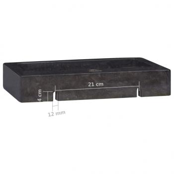 Wandwaschbecken Schwarz 38x24x6,5 cm Marmor