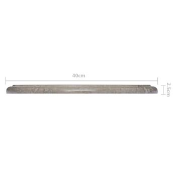 Tischplatte Grau Ø40x2,5 cm Marmor 