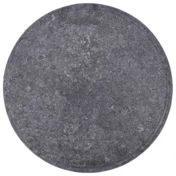 Tischplatte Grau Ø40x2,5 cm Marmor 