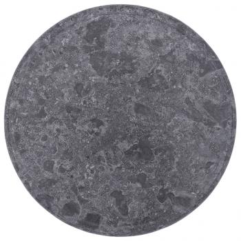 Tischplatte Grau Ø40x2,5 cm Marmor 