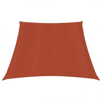 ARDEBO.de - Sonnensegel 160 g/m² Terrakottarot 3/4x2 m HDPE