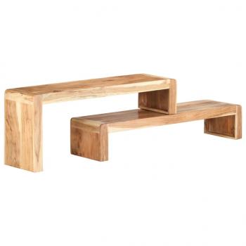 2-tlg. TV-Schrank Massivholz Akazie 