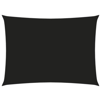 Sonnensegel Oxford-Gewebe Rechteckig 3,5x5 m Schwarz