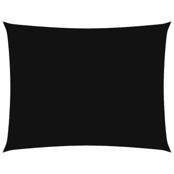 Sonnensegel Oxford-Gewebe Rechteckig 3,5x5 m Schwarz