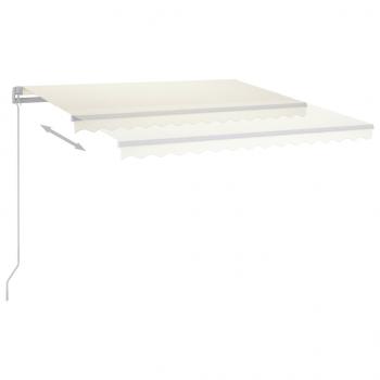 Automatische Markise mit LED & Windsensor 400x300 cm Cremeweiß