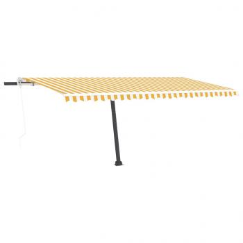 Automatische Markise mit LED & Windsensor 500x300 Gelb/Weiß