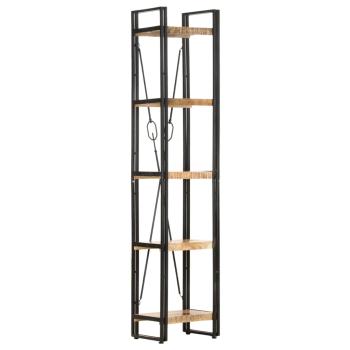 Bücherregal 5 Fächer 40x30x180 cm Mango Massivholz