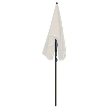 Sonnenschirm mit Mast 200x130 cm Sandfarben