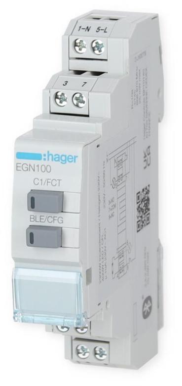 Hager EGK100 Digitale Zeitschaltuhr BT Aufbau (EGK100)
