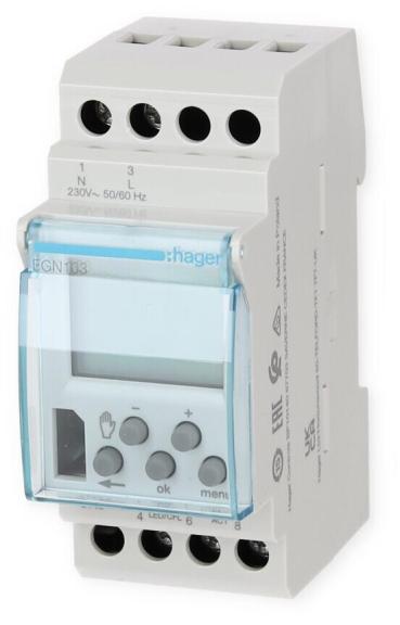 Hager EGK103 Wochenschaltuhr 1W,16A,2PLE BT, Digital (EGK103)