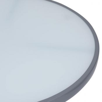 3-tlg. Bistro-Set Aluminium und Textilene Silbern