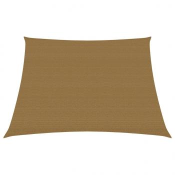 ARDEBO.de - Sonnensegel 160 g/m² Taupe 3/4x3 m HDPE