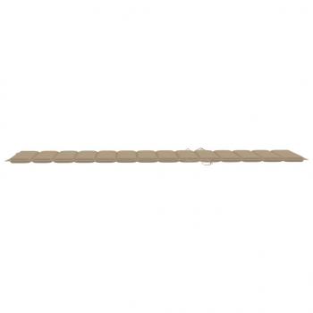 Sonnenliegen-Auflage Beige 200x50x3 cm Oxford-Gewebe