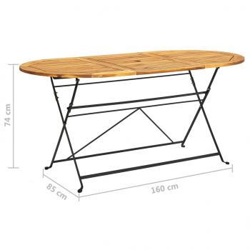 9-tlg. Garten-Essgruppe Klappbar Massivholz Akazie
