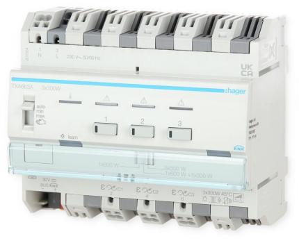 Hager TXA663A Dimmer KNX easy, 3 x 300W