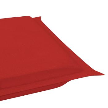 Sonnenliege mit Auflage Grau Massivholz Akazie