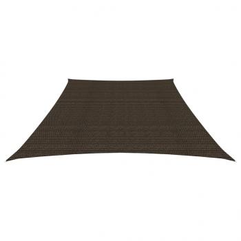 Sonnensegel 160 g/m² Braun 4/5x3 m HDPE