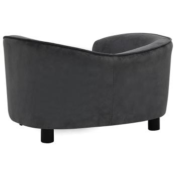 Hundesofa Dunkelgrau 69x49x40 cm Plüsch   
