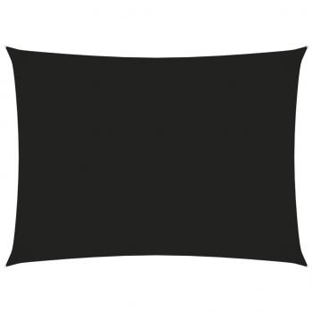 Sonnensegel Oxford-Gewebe Rechteckig 3x4,5 m Schwarz