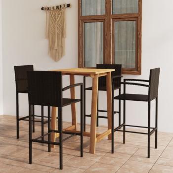 ARDEBO.de - 5-tlg. Gartenbar-Set Braun