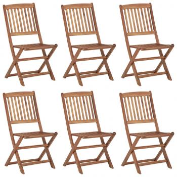 ARDEBO.de - Klappbare Gartenstühle 6 Stk. Massivholz Akazie