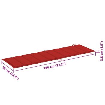 Sonnenliegen 2 Stk. mit Tisch und Auflagen Massivholz Akazie