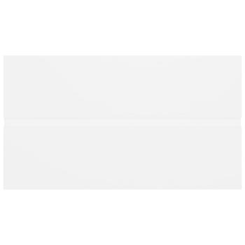 Waschbeckenunterschrank mit Einbaubecken Weiß Holzwerkstoff