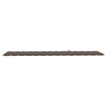 Sonnenliegen 2 Stk. mit Auflagen Massivholz Akazie