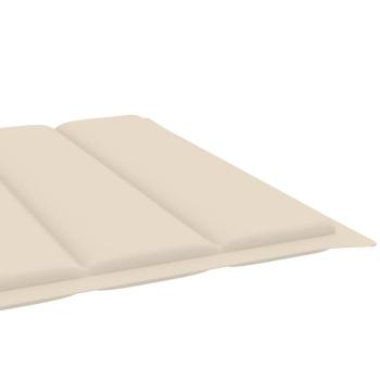 Sonnenliegen 2 Stk. mit Tisch und Auflagen Massivholz Akazie