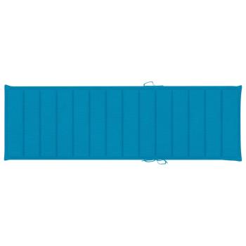 Sonnenliegen 2 Stk. mit Tisch und Auflagen Massivholz Akazie