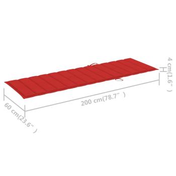 Sonnenliegen 2 Stk. mit Tisch und Auflagen Massivholz Akazie
