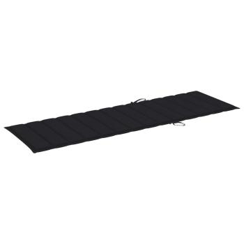 Sonnenliegen 2 Stk. mit Tisch und Auflagen Massivholz Akazie