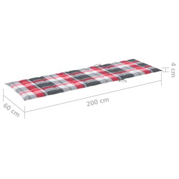 Sonnenliegen 2 Stk. mit Tisch und Auflagen Massivholz Akazie