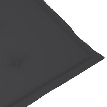 Verstellbare Gartenstühle mit Auflagen 8 Stk. Grau Akazienholz